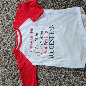 Lil brother baseball shirt